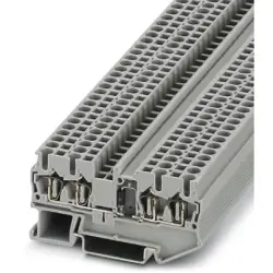 Component terminal block, spring balancer connection, 0.08-4.0 mm², 4 pole, 1.5 A, 8 kV, gray, 3002214
