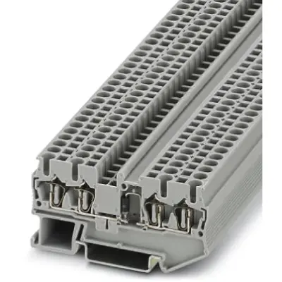 Component terminal block, spring balancer connection, 0.08-4.0 mm², 4 pole, 1.5 A, 8 kV, gray, 3002214 - 1