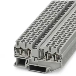 Component terminal block, spring balancer connection, 0.08-4.0 mm², 4 pole, 500 mA, 8 kV, gray, 3036534