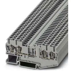 Disconnect terminal, spring balancer connection, 0.08-4.0 mm², 4 pole, 20 A, 6 kV, gray, 3038451