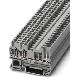 Through terminal block, spring-cage/plug-in connection, 0.08-4.0 mm², 1 pole, 24 A, 6 kV, gray, 3042117