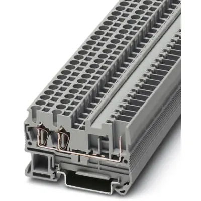 Through terminal block, spring-cage/plug-in connection, 0.08-4.0 mm², 1 pole, 24 A, 6 kV, gray, 3042117 - 1