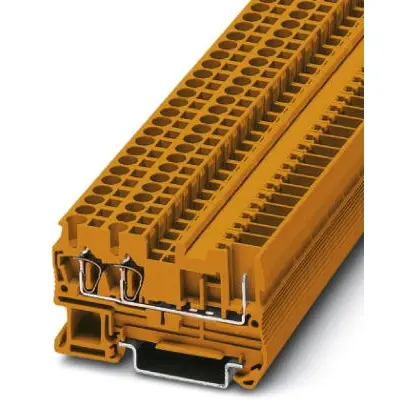 Through terminal block, spring-cage/plug-in connection, 0.08-4.0 mm², 1 pole, 24 A, 6 kV, orange, 3061091 - 1