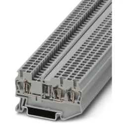 Component terminal block, spring balancer connection, 0.08-4.0 mm², 3 pole, 500 mA, 8 kV, gray, 3036246