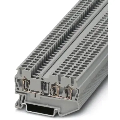 Component terminal block, spring balancer connection, 0.08-4.0 mm², 3 pole, 500 mA, 8 kV, gray, 3036246 - 1