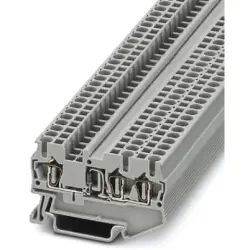 Component terminal block, spring balancer connection, 0.08-4.0 mm², 3 pole, 500 mA, 8 kV, gray, 3036521