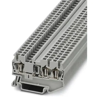 Component terminal block, spring balancer connection, 0.08-4.0 mm², 3 pole, 500 mA, 8 kV, gray, 3036521 - 1