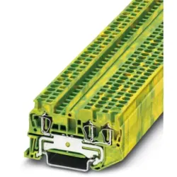 Protective conductor terminal, spring balancer connection, 0.08-4.0 mm², 3 pole, 8 kV, yellow/green, 3031267