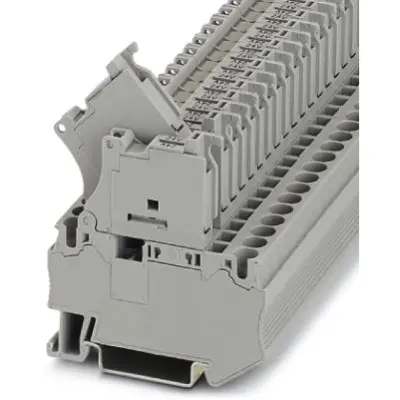 Fuse terminal block, 2 pole, 4.0 mm², 24 V, 6.3 A, 3036552 - 1