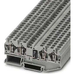 Component terminal block, spring balancer connection, 0.08-6.0 mm², 4 pole, 1.5 A, 8 kV, gray, 3037782