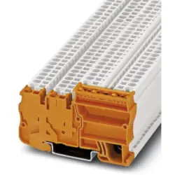 Supply terminal, spring balancer connection, 0.08-4.0 mm², 4 pole, 30 A, 4 kV, orange, 3209196