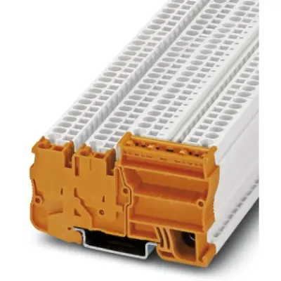 Supply terminal, spring balancer connection, 0.08-4.0 mm², 4 pole, 30 A, 4 kV, orange, 3209196 - 1