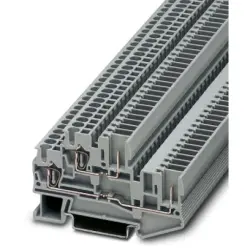 Double level terminal, spring-cage/plug-in connection, 0.08-4.0 mm², 22 A, 6 kV, gray, 3040054