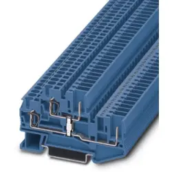 Double level terminal, spring-cage/plug-in connection, 0.08-4.0 mm², 4 pole, 22 A, 6 kV, blue, 3040685