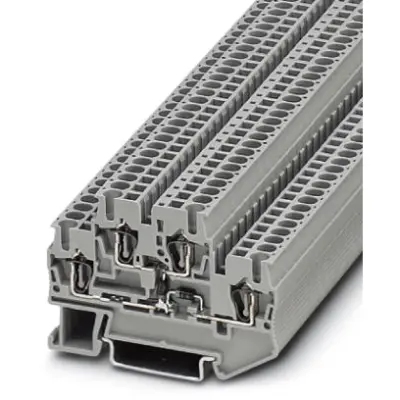Component terminal block, spring balancer connection, 0.08-4.0 mm², 22 A, 4 kV, gray, 3031584 - 1