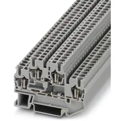 Component terminal block, spring balancer connection, 0.08-4.0 mm², 1.5 A, 6 kV, gray, 3031564