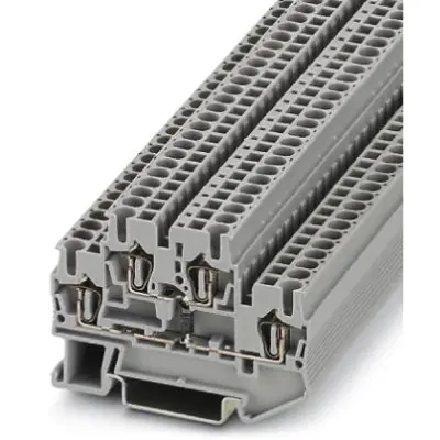 Component terminal block, spring balancer connection, 0.08-4.0 mm², 1.5 A, 6 kV, gray, 3031564 - 1