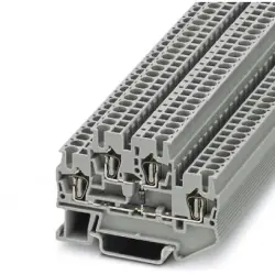 Component terminal block, spring balancer connection, 0.08-4.0 mm², 4 pole, 22 A, 4 kV, gray, 3031563