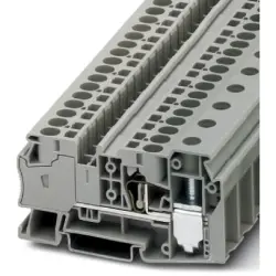 Potential collecting terminal, spring balancer connection, 0.2-10 mm², 5 pole, 41 A, 8 kV, gray, 3033126
