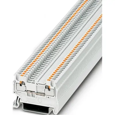 Through terminal block, push-in connection, 0.14-1.5 mm², 2 pole, 17.5 A, 6 kV, white, 1230474 - 1