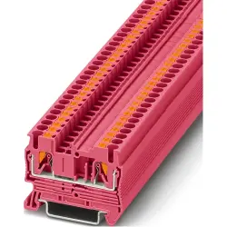 Through terminal block, push-in connection, 0.14-4.0 mm², 1 pole, 24 A, 8 kV, pink, 1233142