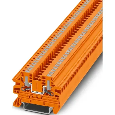 Through terminal block, push-in connection, 0.14-4.0 mm², 1 pole, 24 A, orange, 1291488 - 1