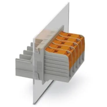 Feed through terminal, 2 pole, 10-50 mm², clamping points: 2, gray, cable connection, 150 A, 1708745 - 1