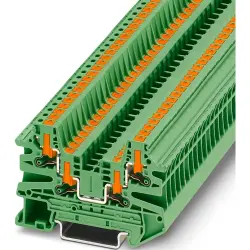 Through terminal block, push-in connection, 0.14-4.0 mm², 24 A, green, 1291513