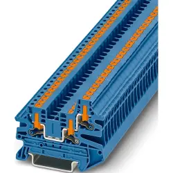 Through terminal block, push-in connection, 0.14-4.0 mm², 24 A, 8 kV, blue, 1078971