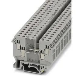Through terminal block, screw connection, 0.2-6.0 mm², 4 pole, 32 A, 8 kV, gray, 2775207