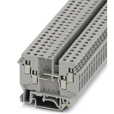 Through terminal block, screw connection, 0.2-6.0 mm², 4 pole, 32 A, 8 kV, gray, 2775207 - 1