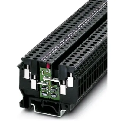 Component terminal block, screw connection, 0.2-6.0 mm², 4 pole, 500 mA, 6 kV, black, 2775061 - 1