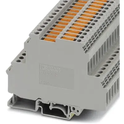 Through terminal block, screw connection, 0.2-4.0 mm², 10 A, 4 kV, gray, 3048467 - 1