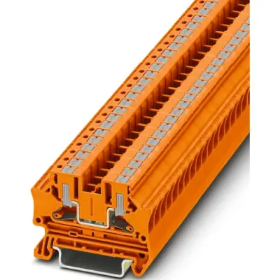 Through terminal block, push-in connection, 0.2-6.0 mm², 32 A, 8 kV, orange, 1291851 - 1