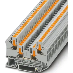 Through terminal block, push-in connection, 0.2-6.0 mm², 32 A, 8 kV, gray, 1088734