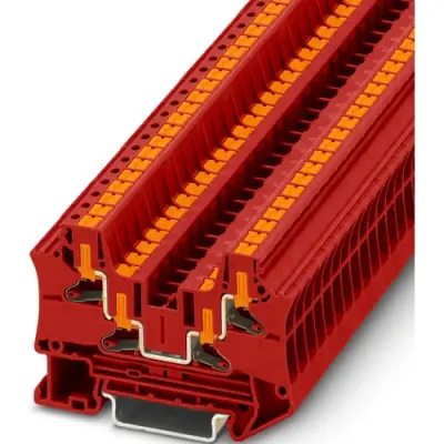 Through terminal block, push-in connection, 0.2-6.0 mm², 32 A, red, 1291897 - 1