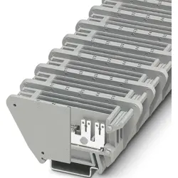 Through terminal block, plug-in connection, 0.5-6.0 mm², 1 pole, 30 A, 8 kV, gray, 0870036