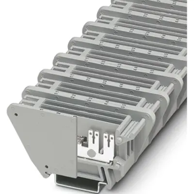 Through terminal block, plug-in connection, 0.5-6.0 mm², 1 pole, 30 A, 8 kV, gray, 0870036 - 1