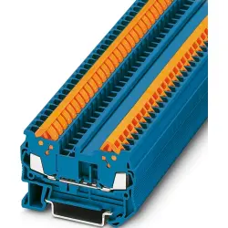 Through terminal block, quick connection, 0.25-1.5 mm², 17.5 A, 8 kV, blue, 3205022