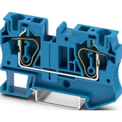 Through terminal block, tension clamp connection, 0.2-10 mm², 41 A, 8 kV, blue, 3031490 - 1