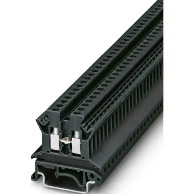 Through terminal block, screw connection, 0.2-4.0 mm², 24 A, 8 kV, black, 0719100 - 1