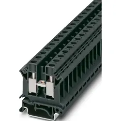 Through terminal block, screw connection, 0.2-10 mm², 1 pole, 41 A, 8 kV, black, 0719236