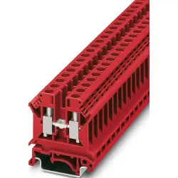 Through terminal block, screw connection, 0.2-10 mm², 1 pole, 41 A, 8 kV, red, 0719223