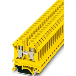 Through terminal block, screw connection, 0.2-10 mm², 1 pole, 41 A, 8 kV, yellow, 0719249