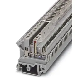 Through terminal block, screw/plug-in connection, 0.2-4.0 mm², 1 pole, 12 A, 4 kV, gray, 3002076