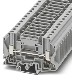 Through terminal block, screw connection, 0.2-10 mm², 41 A, 8 kV, gray, 1075387