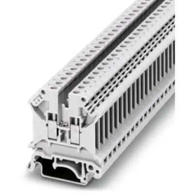 Through terminal block, screw connection, 0.2-6.0 mm², 2 pole, 32 A, 8 kV, white, 3007327 - 1