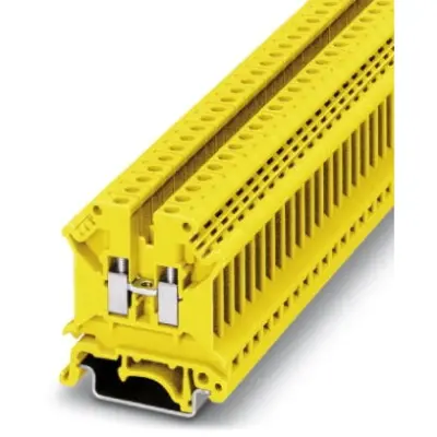 Through terminal block, screw connection, 0.2-6.0 mm², 2 pole, 32 A, 8 kV, yellow, 3003952 - 1