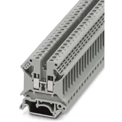 Through terminal block, screw connection, 0.2-6.0 mm², 1 pole, 41 A, 8 kV, gray, 3026560