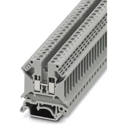 Through terminal block, screw connection, 0.2-6.0 mm², 1 pole, 41 A, 8 kV, gray, 3026560 - 1
